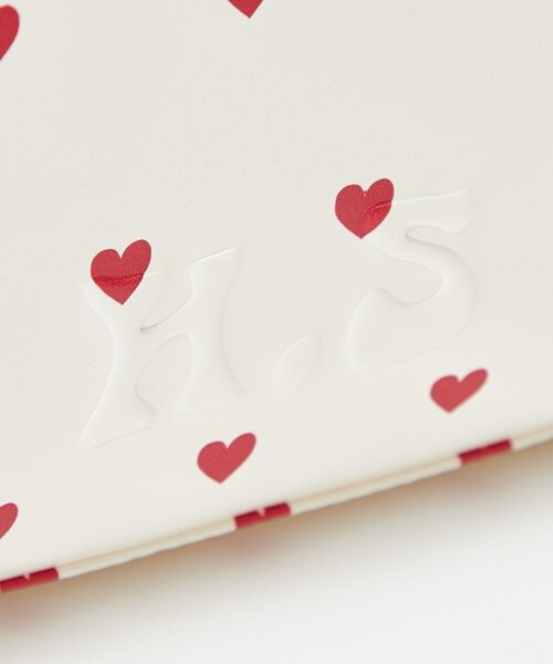 HELLO.SANFRANCISCO（ハローサンフランシスコ）の「【HELLO.SANFRANCISCO/ハローサンフランシスコ】ハートプリントエナメルミニボストンBAG（ボストンバッグ・レディース・イエロー/ホワイト/ピンク・ONE SIZE）」の7枚目の写真