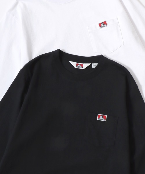 BEN DAVIS(ベンデイビス)の「BEN DAVIS/ベンデイビス POCKET LS TEE/ポケット ロゴ ワンポイント刺繍 ロングスリーブTシャツ/ロンT/無地T/レディース メンズ(Tシャツ/カットソー・メンズ・ブラウン/ホワイト/ブラック/ネイビー・XL/L/M)」の1枚目の写真