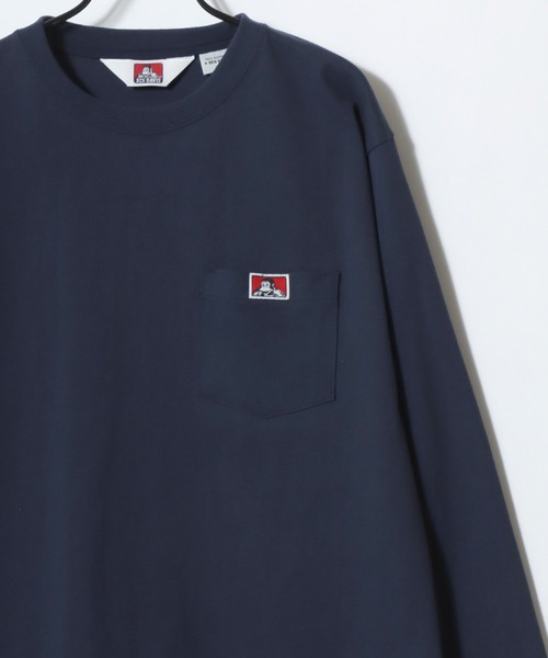 BEN DAVIS(ベンデイビス)の「BEN DAVIS/ベンデイビス POCKET LS TEE/ポケット ロゴ ワンポイント刺繍 ロングスリーブTシャツ/ロンT/無地T/レディース メンズ(Tシャツ/カットソー・メンズ・ブラウン/ホワイト/ブラック/ネイビー・XL/L/M)」の8枚目の写真