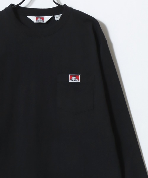 BEN DAVIS(ベンデイビス)の「BEN DAVIS/ベンデイビス POCKET LS TEE/ポケット ロゴ ワンポイント刺繍 ロングスリーブTシャツ/ロンT/無地T/レディース メンズ(Tシャツ/カットソー・メンズ・ブラウン/ホワイト/ブラック/ネイビー・XL/L/M)」の6枚目の写真