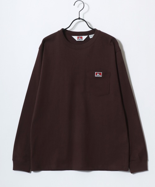 BEN DAVIS(ベンデイビス)の「BEN DAVIS/ベンデイビス POCKET LS TEE/ポケット ロゴ ワンポイント刺繍 ロングスリーブTシャツ/ロンT/無地T/レディース メンズ(Tシャツ/カットソー・メンズ・ブラウン/ホワイト/ブラック/ネイビー・XL/L/M)」の11枚目の写真