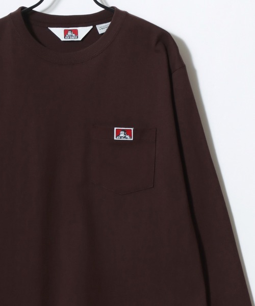 BEN DAVIS(ベンデイビス)の「BEN DAVIS/ベンデイビス POCKET LS TEE/ポケット ロゴ ワンポイント刺繍 ロングスリーブTシャツ/ロンT/無地T/レディース メンズ(Tシャツ/カットソー・メンズ・ブラウン/ホワイト/ブラック/ネイビー・XL/L/M)」の7枚目の写真