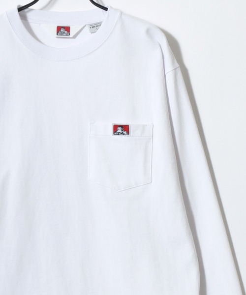 BEN DAVIS(ベンデイビス)の「BEN DAVIS/ベンデイビス POCKET LS TEE/ポケット ロゴ ワンポイント刺繍 ロングスリーブTシャツ/ロンT/無地T/レディース メンズ(Tシャツ/カットソー・メンズ・ブラウン/ホワイト/ブラック/ネイビー・XL/L/M)」の5枚目の写真
