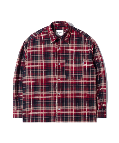 QT8 GARMENTS(キューティーエイトガーメント)の「LB Rustic Core Flannel Check Shirt (Red)(シャツ/ブラウス・レディース・その他・X-LARGE/LARGE/MEDIUM)」の6枚目の写真