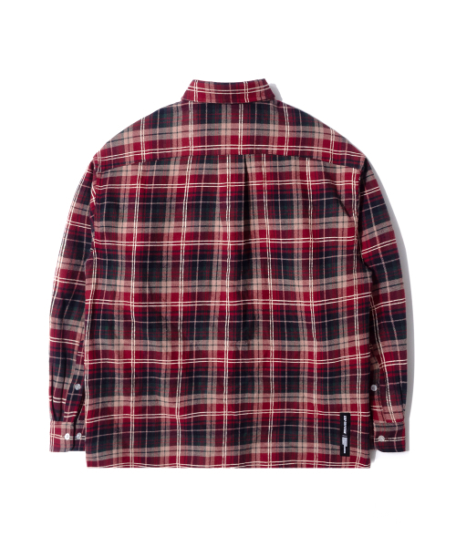 QT8 GARMENTS(キューティーエイトガーメント)の「LB Rustic Core Flannel Check Shirt (Red)(シャツ/ブラウス・レディース・その他・X-LARGE/LARGE/MEDIUM)」の5枚目の写真