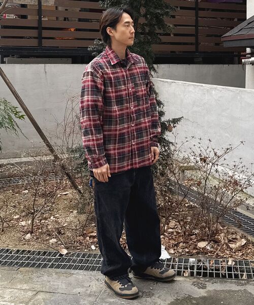 QT8 GARMENTS(キューティーエイトガーメント)の「LB Rustic Core Flannel Check Shirt (Red)(シャツ/ブラウス・レディース・その他・X-LARGE/LARGE/MEDIUM)」の3枚目の写真