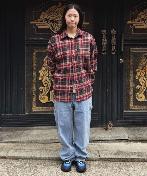 QT8 GARMENTS(キューティーエイトガーメント)の「LB Rustic Core Flannel Check Shirt (Red)(シャツ/ブラウス・レディース・その他・X-LARGE/LARGE/MEDIUM)」の2枚目の写真
