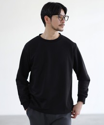 鹿の子クルーネックロングTシャツ