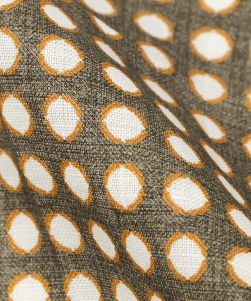 UNITED ARROWS(ユナイテッドアローズ)の「<molteni>サークル ポケットチーフ(ポケットチーフ・メンズ・オリーブ/ダークグレー・FREE)」の8枚目の写真