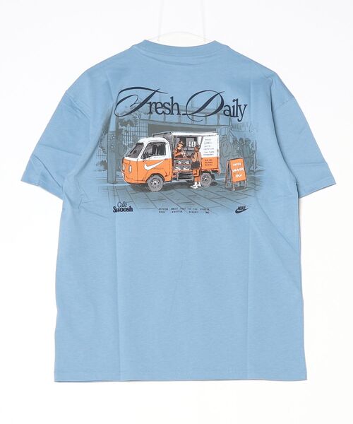NIKE（ナイキ）の「ナイキ NIKE NSW LSE CAFE SWOOSH V S/S Tシャツ（Tシャツ/カットソー・メンズ・ホワイト/ブルーグレー/サンドグレー・LL/3L/S/M/L）」の11枚目の写真