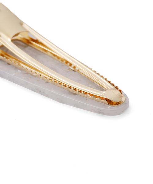 EDIT COLOGNE（エディットコロン）の「ヘアクリップ（バレッタ/ヘアクリップ・レディース・ベージュ/ホワイト/ピンク・ﾌﾘ-）」の6枚目の写真