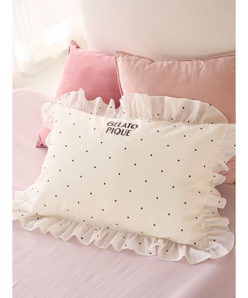 セール】【Sleep】パッケージ付き3柄フリルピローケース（寝具