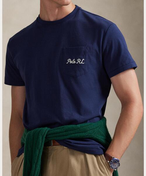 POLO RALPH LAUREN（ポロ ラルフ ローレン）の「クラシック フィット Polo ベア ジャージー Tシャツ（Tシャツ/カットソー・メンズ・ブルー・L/XS/S/M）」の4枚目の写真