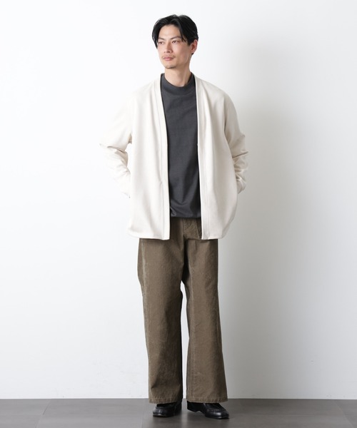 NANO universe（ナノユニバース）の「フロッキーチノ ベイカーパンツ（チノパンツ・メンズ・ホワイト/カーキ・S/L/M）」の5枚目の写真