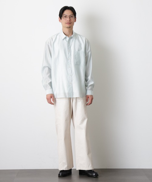 NANO universe（ナノユニバース）の「フロッキーチノ ベイカーパンツ（チノパンツ・メンズ・ホワイト/カーキ・S/L/M）」の11枚目の写真