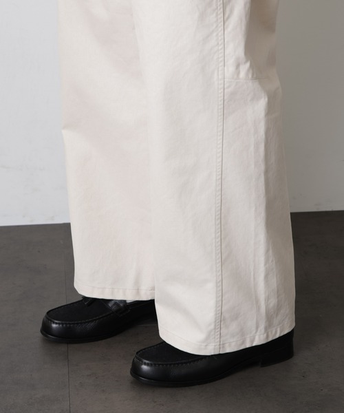 NANO universe（ナノユニバース）の「フロッキーチノ ベイカーパンツ（チノパンツ・メンズ・ホワイト/カーキ・S/L/M）」の22枚目の写真