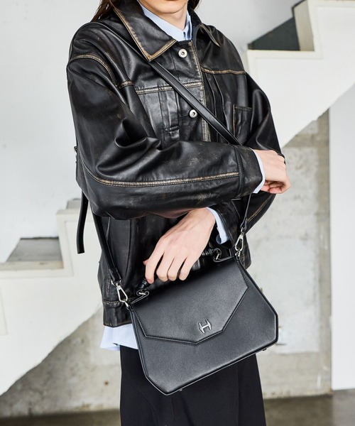 HARE（ハレ）の「HパーツハンドルショルダーBAG(HARE)（ショルダーバッグ・メンズ・ブラック・FREE）」の8枚目の写真