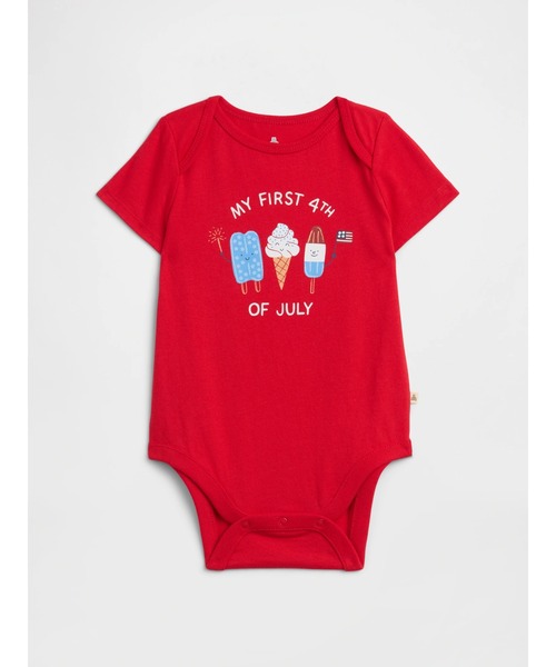 GAP(ギャップ)の「グラフィック ボディスーツ (ベビー)(ロンパース・キッズ・オフホワイト/ネイビー/ライトパープル/イエロー/グリーン/グレー/ベージュ/レッド/ホワイト/ライトグリーン/ホワイト系その他2/ホワイト系その他・90cm/80cm/70cm/60cm/50cm)」の12枚目の写真