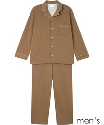 une nana cool（ウンナナクール）の「【綿混】ハイゲージダブルエアー メンズ長袖開襟 MADE WITH LIBERTY FABRIC（ルームウェア/パジャマ）」