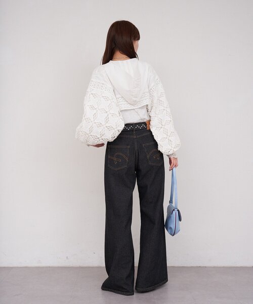 CIAOPANIC（チャオパニック）の「【She desires...】フード付きレースボレロ（シャツ/ブラウス・レディース・ホワイト・ONE SIZE）」の13枚目の写真