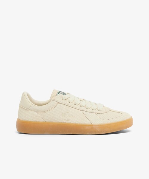 LACOSTE（ラコステ）の「レディース BASESHOT PRO 126 4 SFA / ストライプ エンボスライン オールスエードスニーカー（スニーカー・レディース・ダークブルー/オフホワイト・25.5cm/24.5cm/24.0cm/23.0cm/23.5cm/22.5cm）」の5枚目の写真
