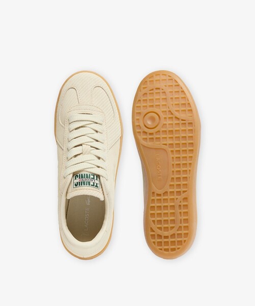 LACOSTE（ラコステ）の「レディース BASESHOT PRO 126 4 SFA / ストライプ エンボスライン オールスエードスニーカー（スニーカー・レディース・ダークブルー/オフホワイト・25.5cm/24.5cm/24.0cm/23.0cm/23.5cm/22.5cm）」の7枚目の写真