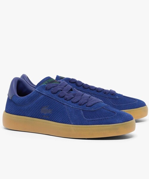 LACOSTE（ラコステ）の「レディース BASESHOT PRO 126 4 SFA / ストライプ エンボスライン オールスエードスニーカー（スニーカー・レディース・ダークブルー/オフホワイト・25.5cm/24.5cm/24.0cm/23.0cm/23.5cm/22.5cm）」の11枚目の写真