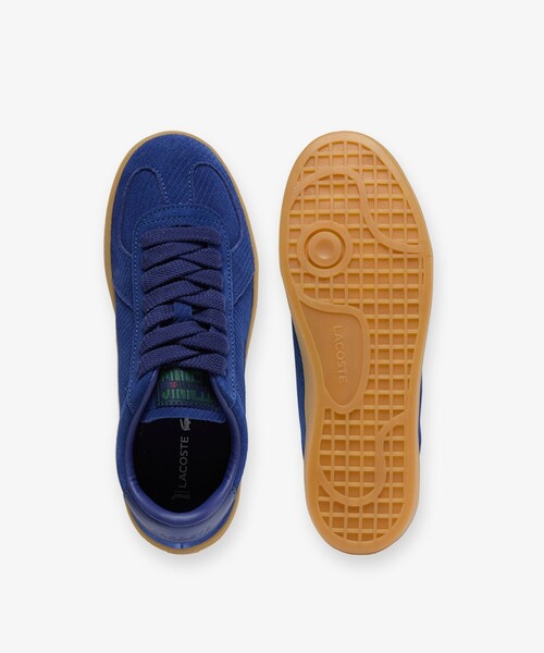 LACOSTE（ラコステ）の「レディース BASESHOT PRO 126 4 SFA / ストライプ エンボスライン オールスエードスニーカー（スニーカー・レディース・ダークブルー/オフホワイト・25.5cm/24.5cm/24.0cm/23.0cm/23.5cm/22.5cm）」の13枚目の写真