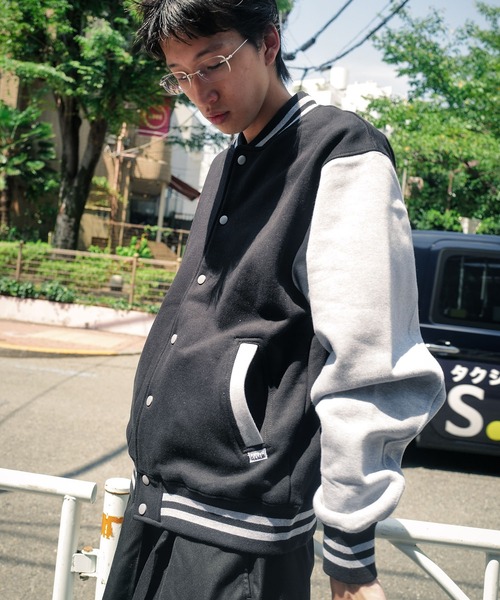 PRO CLUB (プロクラブ)の「【PROCLUB/プロクラブ】【裏起毛素材で保湿性抜群◎】VARSITY BASEBALL FLEECE JACKET ヘビーウェイトスウェットベースボールフリースジャケット PCB124(スタジャン・メンズ・ブラック/スミクロ/ネイビー・LARGE/MEDIUM/X-LARGE)」の15枚目の写真