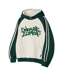 EL ONEMORE ラグランラインフードパーカー 3カラー