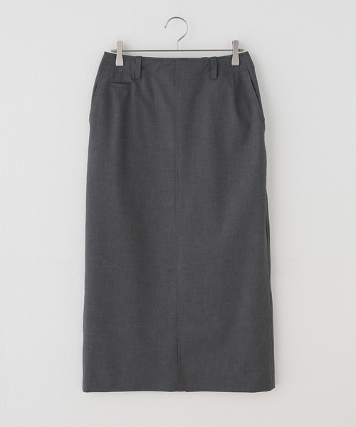 Spick & Span（スピックアンドスパン）の「ドライトロIラインスカート（スカート・レディース・ライトグレー/チャコールグレー・38/36）」の15枚目の写真