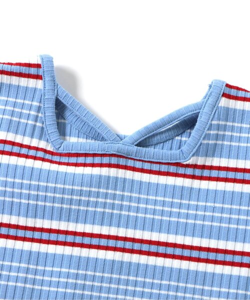 BREEZE(ブリーズ)の「【リンク】前後どっちも着れる メロウリブTシャツ(Tシャツ/カットソー・キッズ・ブルー/ブラック/オフホワイト/レインボー/ピンク・100/90/80/140/130/120/110)」の12枚目の写真