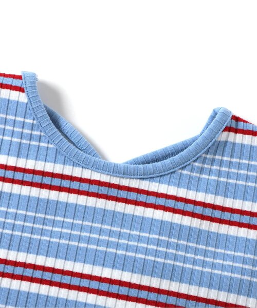 BREEZE(ブリーズ)の「【リンク】前後どっちも着れる メロウリブTシャツ(Tシャツ/カットソー・キッズ・ブルー/ブラック/オフホワイト/レインボー/ピンク・100/90/80/140/130/120/110)」の13枚目の写真