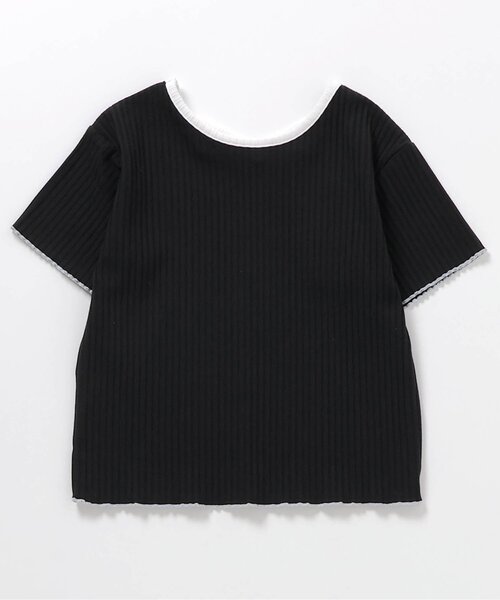 BREEZE(ブリーズ)の「【リンク】前後どっちも着れる メロウリブTシャツ(Tシャツ/カットソー・キッズ・ブルー/ブラック/オフホワイト/レインボー/ピンク・100/90/80/140/130/120/110)」の20枚目の写真