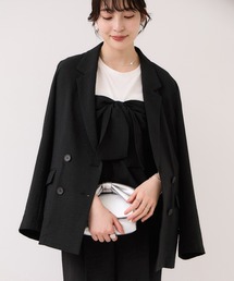 VIS（ビス）の「美easyリネンライクテーラードジャケット イージーケア・接触冷感・セットアップ対応（テーラードジャケット）」