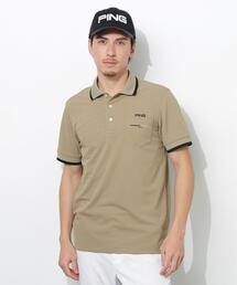 【PING APPAREL】スナップテックス半袖ラインポロシャツ <NATIVE> (MENS)