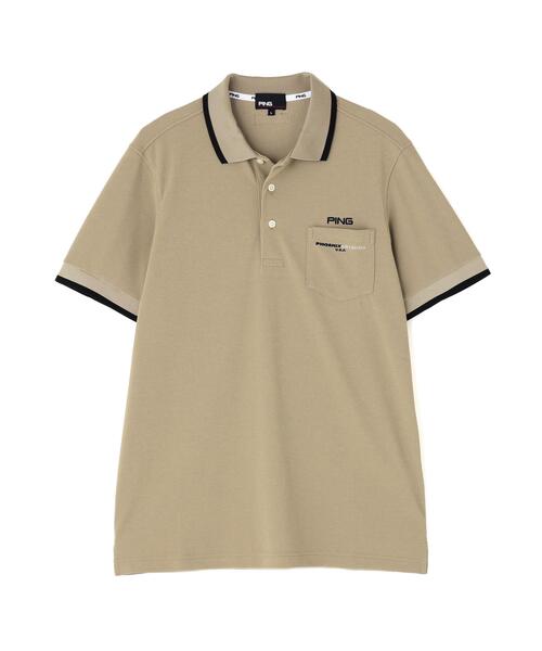 PING(ピン)の「【PING APPAREL】スナップテックス半袖ラインポロシャツ <NATIVE> (MENS)(ポロシャツ・メンズ・ホワイト/ベージュ/ネイビー/ブルー・S/LL1/M/L/LL)」の16枚目の写真