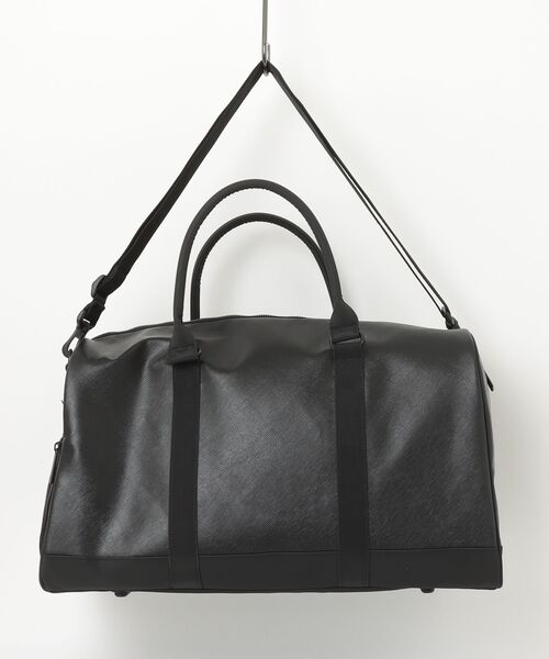 adidas（アディダス）の「ユニセックス PU レザー ボストンバッグ【adidas Golf/アディダスゴルフ】（ボストンバッグ・メンズ・ブラック/グレー・FREE）」の3枚目の写真