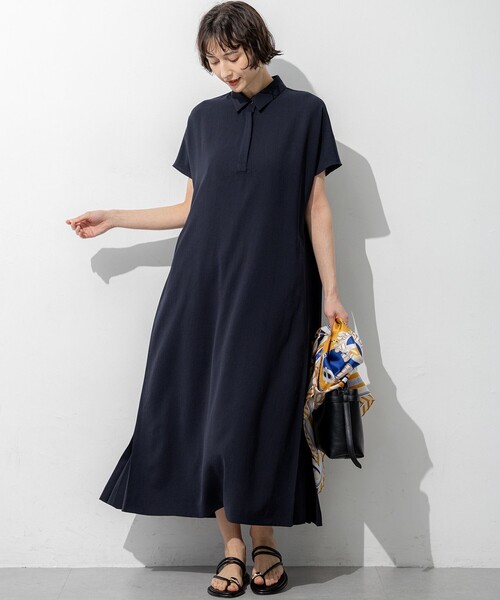23区(ニジュウサンク)の「ドライ2WAYツイル ワンピース(ワンピース・レディース・ネイビー系/ダークブラウン系/ベージュ系・38)」の13枚目の写真