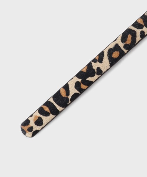 OPAQUE.CLIP(オペークドットクリップ)の「本革ノンホールスライドアニマルベルト(ベルト・レディース・ダークブラウン/ブラック系・00)」の5枚目の写真