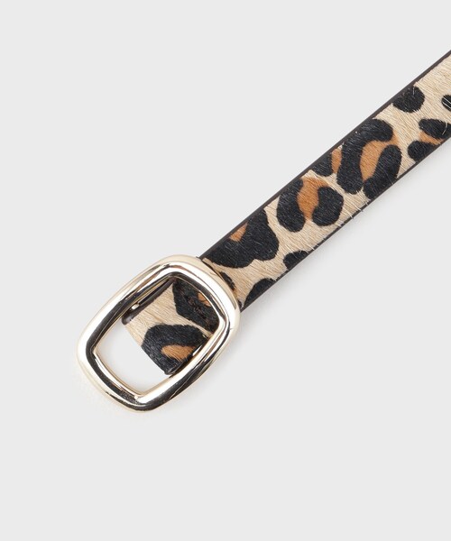 OPAQUE.CLIP(オペークドットクリップ)の「本革ノンホールスライドアニマルベルト(ベルト・レディース・ダークブラウン/ブラック系・00)」の7枚目の写真