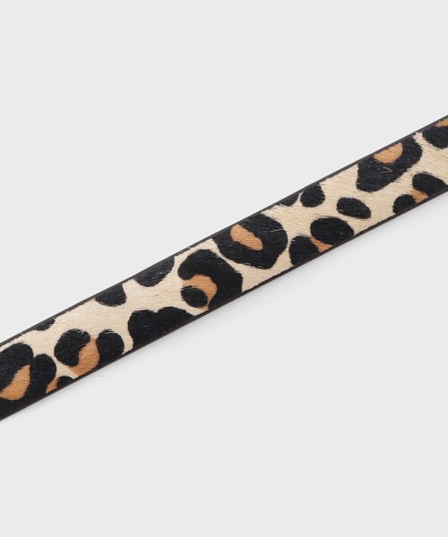 OPAQUE.CLIP(オペークドットクリップ)の「本革ノンホールスライドアニマルベルト(ベルト・レディース・ダークブラウン/ブラック系・00)」の8枚目の写真