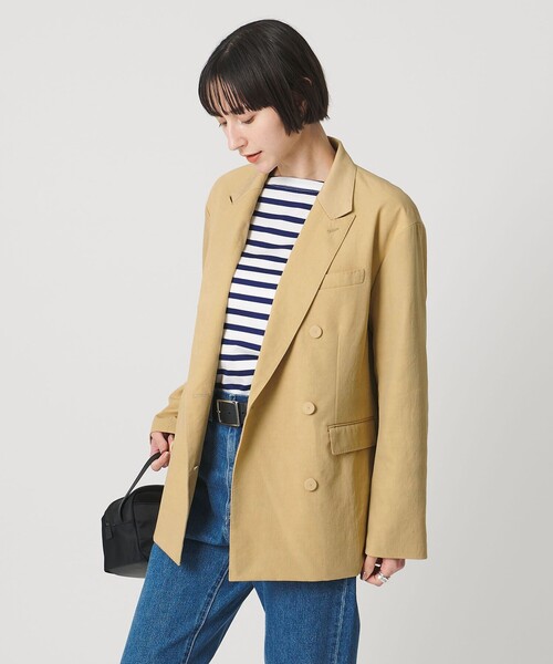 UNITED ARROWS(ユナイテッドアローズ)の「ビッグシルエット 6ボタン テーラードジャケット(テーラードジャケット・レディース・ブラック/ベージュ・36/38)」の20枚目の写真
