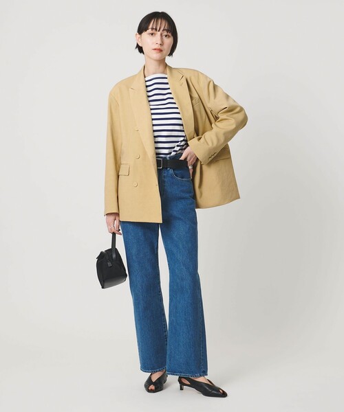 UNITED ARROWS(ユナイテッドアローズ)の「ビッグシルエット 6ボタン テーラードジャケット(テーラードジャケット・レディース・ブラック/ベージュ・36/38)」の22枚目の写真