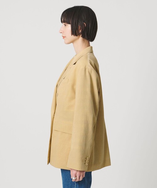 UNITED ARROWS(ユナイテッドアローズ)の「ビッグシルエット 6ボタン テーラードジャケット(テーラードジャケット・レディース・ブラック/ベージュ・36/38)」の5枚目の写真