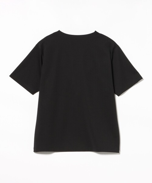 BEAMS HEART(ビームスハート)の「【7/16値下げ】ポンチ キーネック Tシャツ(吸水速乾・毛玉軽減・ユニセックス)(Tシャツ/カットソー・メンズ・ネイビー/ブラック・L/S/M/XL)」の4枚目の写真