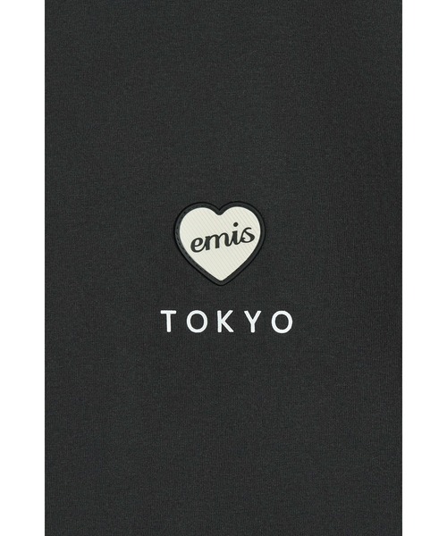 EMIS(イミス)の「TYO HEART RUBBER PATCH T-SHIRT-BLACK(Tシャツ/カットソー・レディース・ブラック・FREE)」の5枚目の写真