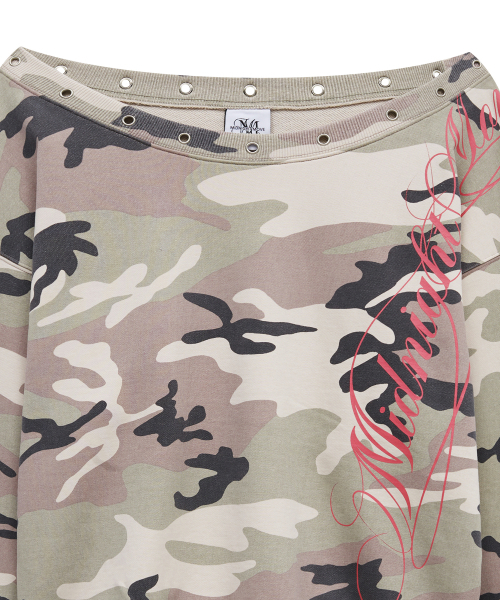 Midnight Move（ミッドナイトムーブ）の「ey camo mtm (pink)（スウェット・レディース・その他・FREE）」の3枚目の写真