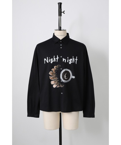 SHINYAKOZUKA(シンヤコヅカ)の「HENRY CUFFS SHIRT WITH PRINTING(ISSUE#8)(シャツ/ブラウス・メンズ・ホワイト/ブラック・MEDIUM/SMALL)」の7枚目の写真