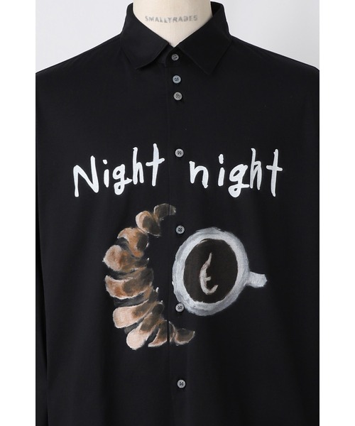 SHINYAKOZUKA(シンヤコヅカ)の「HENRY CUFFS SHIRT WITH PRINTING(ISSUE#8)(シャツ/ブラウス・メンズ・ホワイト/ブラック・MEDIUM/SMALL)」の9枚目の写真